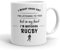 VIROSA Rugby Mug – “in My Head I’m Watching Rugby” – 11oz Ceramic Mug – Sporty Gift for Fans – Humorous Present for Him