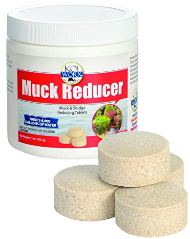 Koi Worx Reductor de Lodo, 145 tabletas, bacterias beneficiosas secas, Reduce el Lodo, la acumulación orgánica, 100% bacterias Naturales
