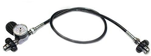 METALSUB Frusta travaso Aria DIN 200/300 con manometro (100 cm)