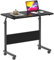 SogesHome Mesa Auxiliar Regulable Mesa Ajustable con Ruedas Escritorio para Ordenador Portátil con Ranura para Tablet y Móvil Cama, Sofá, Lectura y Teletrabajo 80 x 40 cm