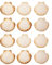 Finoly Coquilles Saint Jacques Naturelles Pack de 4/8/12/16 Unités | Coquille St Jacques pour Cuisson pour Cuisine Décoration Artisanat DIY (12)