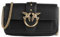 Pinko Damen Love ONE Pocket C Vitello SETA Handtasche, Z99q_schwarz-Antique Gold
