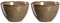Leonardo Matera Keramik-Schalen, 2-er Set, spülmaschinengeeignete Schüsseln, 2 Steingut-Schalen mit Glasur, beige, 980 ml, Ø 15,3 cm, 026981