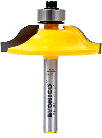 Yonico 12130q 1-3/4 pulgadas de diámetro, broca de rebajadora de panel elevado, vástago de 1/4 pulgadas