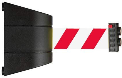 FlexiBarrier Support mural magnétique (courroie de 4,5 ou 10 m) (4,5 m, rouge/blanc)