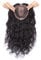Lockiges Echthaar Crown Topper Haarteil 5 x 5,5 Clip in Top Wiglet Haarteile für Frauen mit dünner werdendem Haar, 12 rechter Teil, Schwarz