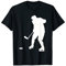 Eishockeyspieler Silhouette Puck Torwart Hockeyschläger Rink T-Shirt