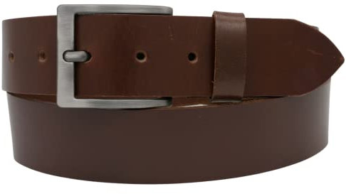 AnnaMatoni Ledergürtel Vollleder Herren Büffelleder 4cm breit ECHT LEDER Gürtel(TW90 - Braun 660)