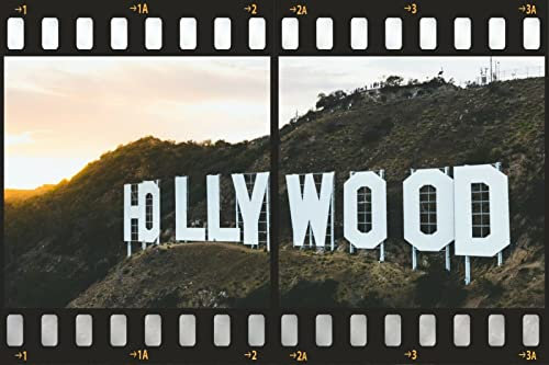 3D-Filmstreifen Hollywood Sign Wall Sticker Poster