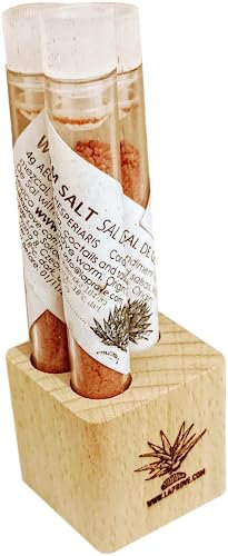 Salt with agave worm: box 3x4gin a spruce cube for mezcal and tequila 2x8g