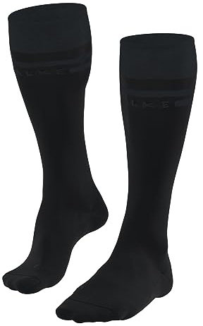 FALKE Damen Skisocken SK7 Race W Kh Funktionsmaterial warm dünn 1 Paar, Schwarz Black 3000, 35-36