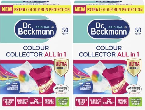 Dr. Beckmann Colour Collector All in 1, 50 Sheets, Pack of 2 | Colour collecting sheets for Ultimate Protection