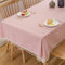 Plenmor Leinen Abwaschbare Tischdecke Baumwolle, Leinenoptik 140x300, Table Cloth Boho Rot für Geburtstag, Valentinstag, Weihnachten, Küchentisch, Outdoor Tischdecke