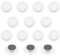 ZDZBLX Strong Fridge Magnets, 14 Pack Small Whiteboard Magnets, Mini Heavy Duty for Adults, Cute Round for Crafts (Transparent, White)