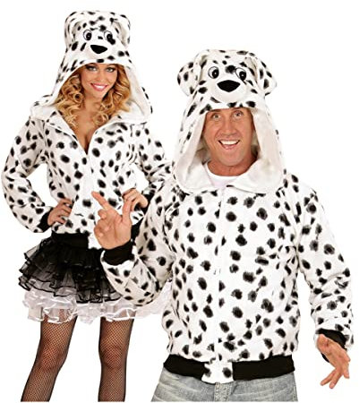 Horror-Shop Dalmatiner Hoodie als Kostüm Jacke S/M