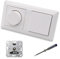 EBROM SET IDEE: JUNG 1730DD LED Drehdimmer Dimmer + Dimmerscheibe A1740WW und Lichtschalter 506U in alpinweiß glänzend inklusive EBROM Phasenprüfer zur Montage der Geräte u.A. 1730 DD