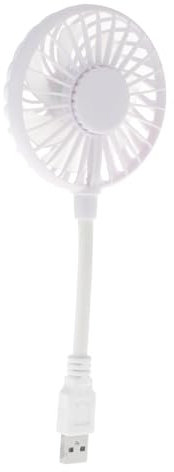 LOVIVER Ventilador USB 5V 1A pequeño ventilador Personal ventilador de bolsillo Cable flexible Mini ventilador fresco para ordenador portátil o PC, 28x8x2.8cm