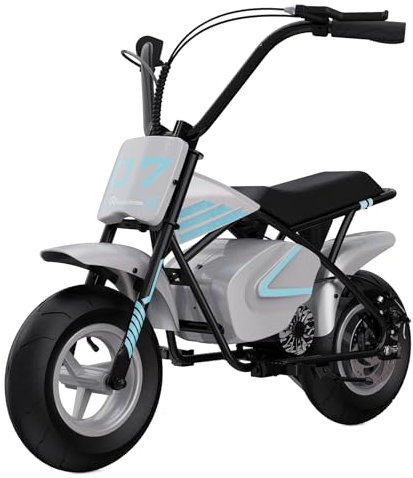 EVERCROSS EV07M Kinder Elektro-Motorrad mit 11“ Reifen, 20km/h Geschwindigkeit & 10km Reichweite, geeignet für 3-12 jährige Jungen & Mädchen
