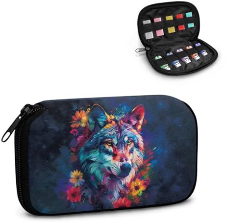 Xoenoiee Étui de rangement pour clé USB, étui de rangement pour clé USB, étui de rangement portable, accessoires électroniques pour clés USB colorées
