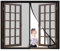 Fliegengitter BalkonFenster 150x230cm Automatisches Schließen Insektenschutz für,Insektenschutz,Klebemontage Ohne Bohren,für Flure/Türen Schwarz