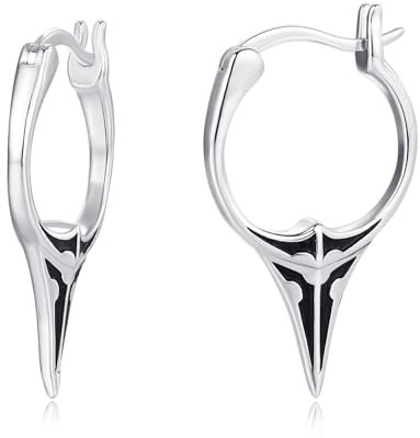 Pfeil Ohrringe 925 Sterling Silber Pfeil Huggie Creolen Ohrringe Gotik Schwert Ohrringe Spike Ohrringe Punk Pfeil Schmuck Geschenk für Damen Männer