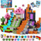 Goody King Magnetic Blocks-150 PCS Dark Swordsman's Forest Castle Set - Magnetic Building Toys Age 2+ for Montessori Birthday Gifts - STEM Sensory Toys for 3 4 5 6 7 8 9 10 Boys & Girls