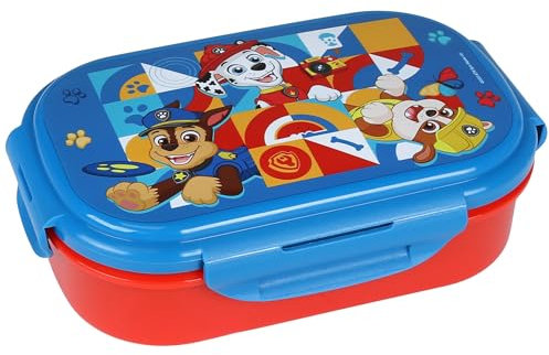 sarcia.eu Paw Patrol Frühstücksbox mit Besteck, Sandwich-Lunchbox