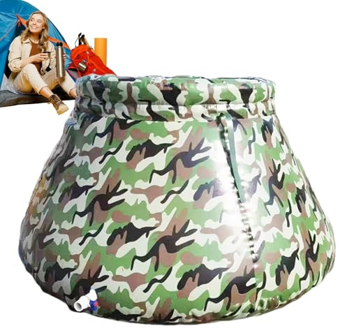 Water Storage Tank | Foldable 100L Water Tank - Portable Soft Rain Barrel Large Capacity Storage Bladder for Camping & Bathtub