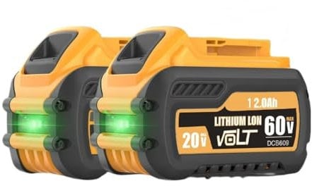 20V/60V MAX Replacement Li-ion Battery Compatible with DeWalt DCB547-XJ DCB200 DCB201 for Flexvolt Tool Batteries(2Pcs 12Ah 60V)