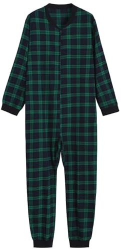 Latuza Herren-Einteiler aus Baumwollflanell, Einteiler für Erwachsene