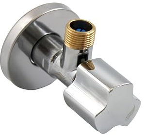 DURO ART Eckventil 1/2 Zoll Selbstdichtend – Wasserhahn Waschmaschine Anschluss – Eckventil Waschbecken 1/2 auf 3/8 Zoll – Öffnet mit 1/4 Umdrehung – für Kalt- und Warmwasseranschluss