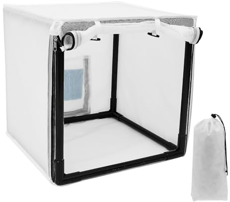 Spray Paint Shelter, 15/29.5 Inch Detachable Model Painting Spray Booth, Portable Airbrush Paint Tent with Built-In Floor and Mesh Screen Painting Station for Large DIY Hobby Tool(S)