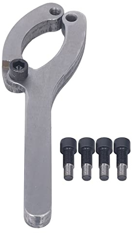 QWUUYEC Gland Nut Wrench Alloy Steel, Adjustable 20-210mm, with Pins for Cylinder Removal - Durable Alloy Steel, Impact Resistant, Ideal for Agricultural and Tractor Loaders
