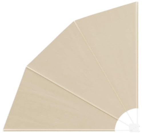 Frdhee Balkonschirm Gartenschirm, Balkon Sichtschutz Beige 160 x 160 cm Stoff für Garten, Terrasse, Hinterhof und Pool