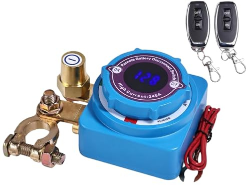 Disjoncteur De Batterie, 12v/24v 250a Disjoncteur De Batterie Télécommandé Sans Fil, Coupe Circuit Batteries, Interrupteur D'arrêt Automatique, Coupe Batteries Voiture Disjoncteurs Pour Voiture Camion