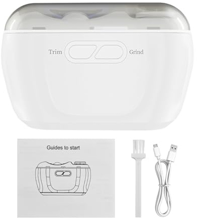 Automatischer Nagelknipser, geräuscharm, elektrisch, für Erwachsene, für alle Altersgruppen, Damen, Teenager, Erwachsene, Zuhause, Salon, Reisen