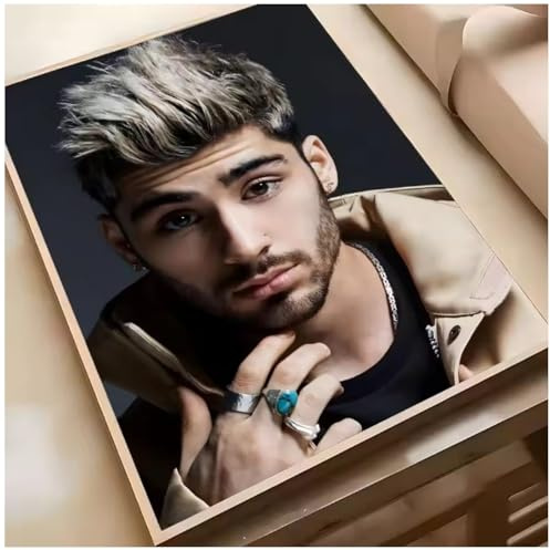 MEIZONGHUOJI Poster Zayn Malik Musiksänger Poster Album Bilder Leinwandgemälde Foto Porträt Bilder Heimdekoration 50 * 70Cm Rahmenlos