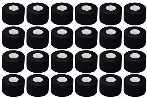 Sport Tape | Breite: 3,8 cm | Länge: 9,1 Meter | elastisches, selbsthaftendes und hautfreundliches Sporttape | Farbe: schwarz (24)