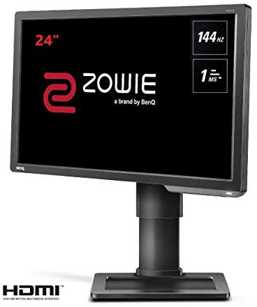 BenQ ZOWIE XL2411P - Monitor Gaming de 24 FullHD (1920x1080, 1ms, 144Hz, HDMI, Black eQualizer, Color Vibrance, Altura Ajustable, No soporta 120Hz en consola ) - Gris Oscuro