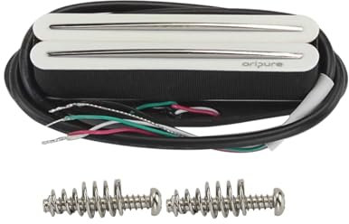 OriPure Hot-Rail-Tonabnehmer Alnico5 Humbucker in Single-Coil-Größe 10-11K Passend für ST SQ TL Elektrische Gitarre Weiß