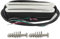 OriPure Hot-Rail-Tonabnehmer Alnico5 Humbucker in Single-Coil-Größe 10-11K Passend für ST SQ TL Elektrische Gitarre Weiß