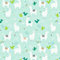 Pingianer 100x160cm Lama 100% Baumwolle Baumwollstoff Kinder Meterware Handwerken Nähen Stoff (Hase Mond Herz Weiß) (Lama Türkis, 100x160cm (11,99€/m))