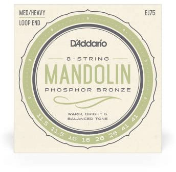 DADDARIO EJ75 Mandolin Strings Phosphor Bronze Medium/Heavy [11.5-41]