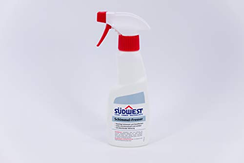 Südwest Schimmelfresser M32 chlorhaltiges Spray zum Entfernen Abtöten & Bleichen von Schimmel, Pilzen, Stockflecken, Algen & Moos, für schimmelbefallene Untergründe 250 ml Sprühflasche