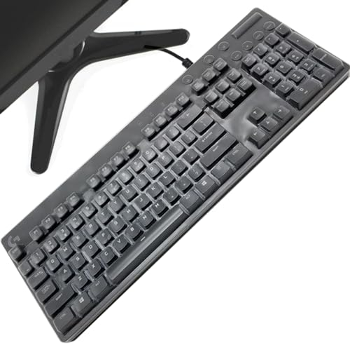 MUBUY Keyboard Cover for Logitech G512, G610, G810, G213, G413, Waterproof, Dustproof, Washable, Flexible, Clear Silicone Skin