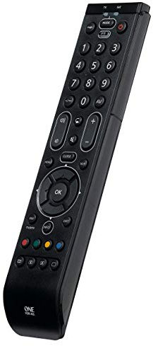 One For All Essence 2 Telecomando Universale - Perfetto Telecomando di Ricambio Per 2 Dispositivi: TV E Stb (Freeview / Sat / Cavo ) – Garantito A Lavoro Tutti Marchi – Nero – Urc 7120 (Ristrutturato)