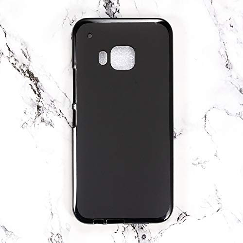 TPU Handyhülle Kompatibel mit HTC One M9, Stoßfeste Weiche Schutzhülle mit Präzisen Aussparungen und Kratzfestem, Schlankem Design (Schwarz)
