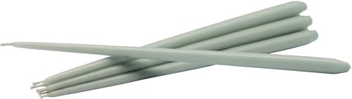 Stoff Nagel Kerzen Taper Candle by Ester & Erik, Farbe: Dusty Mint, Material: Paraffinwachs, 6- teilig, Maße: 1,3 x 29 cm, Brenndauer: 4 Stunden, 36014