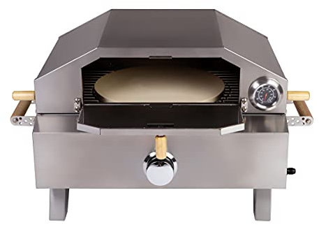 Tisch Gas Pizzaofen Grill Bologna 3,5 kW max Temperatur 300 Grad Piezozündung