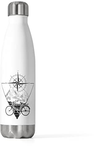 Borraccia isolata da 590 ml, stile vintage, per appassionati di mountain bike, per appassionati di ciclismo, esilarante, 567 ml